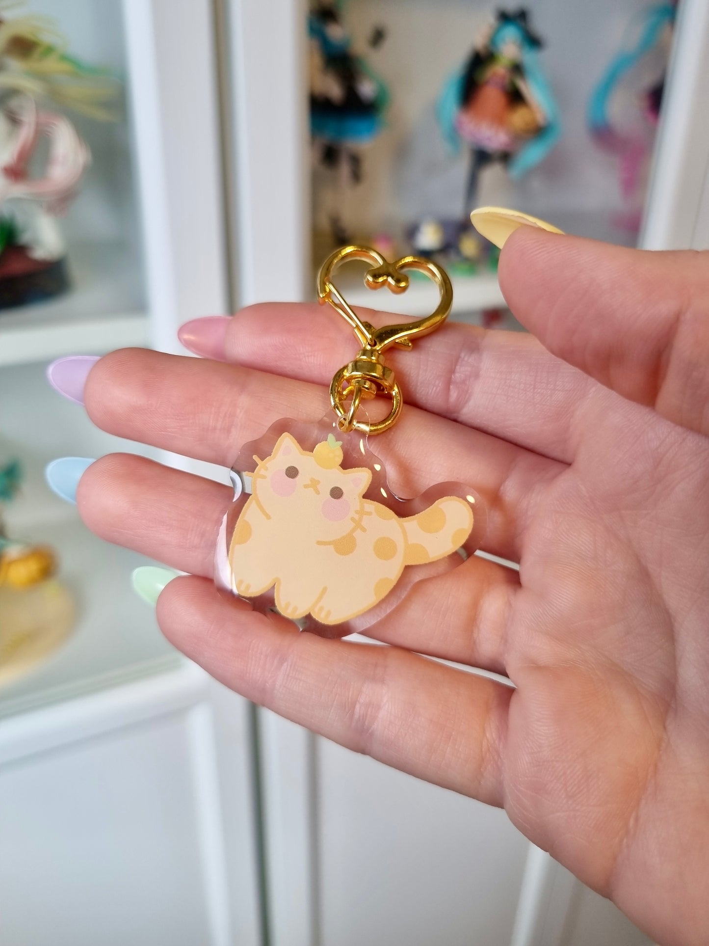 Tangerine Cat Keychain