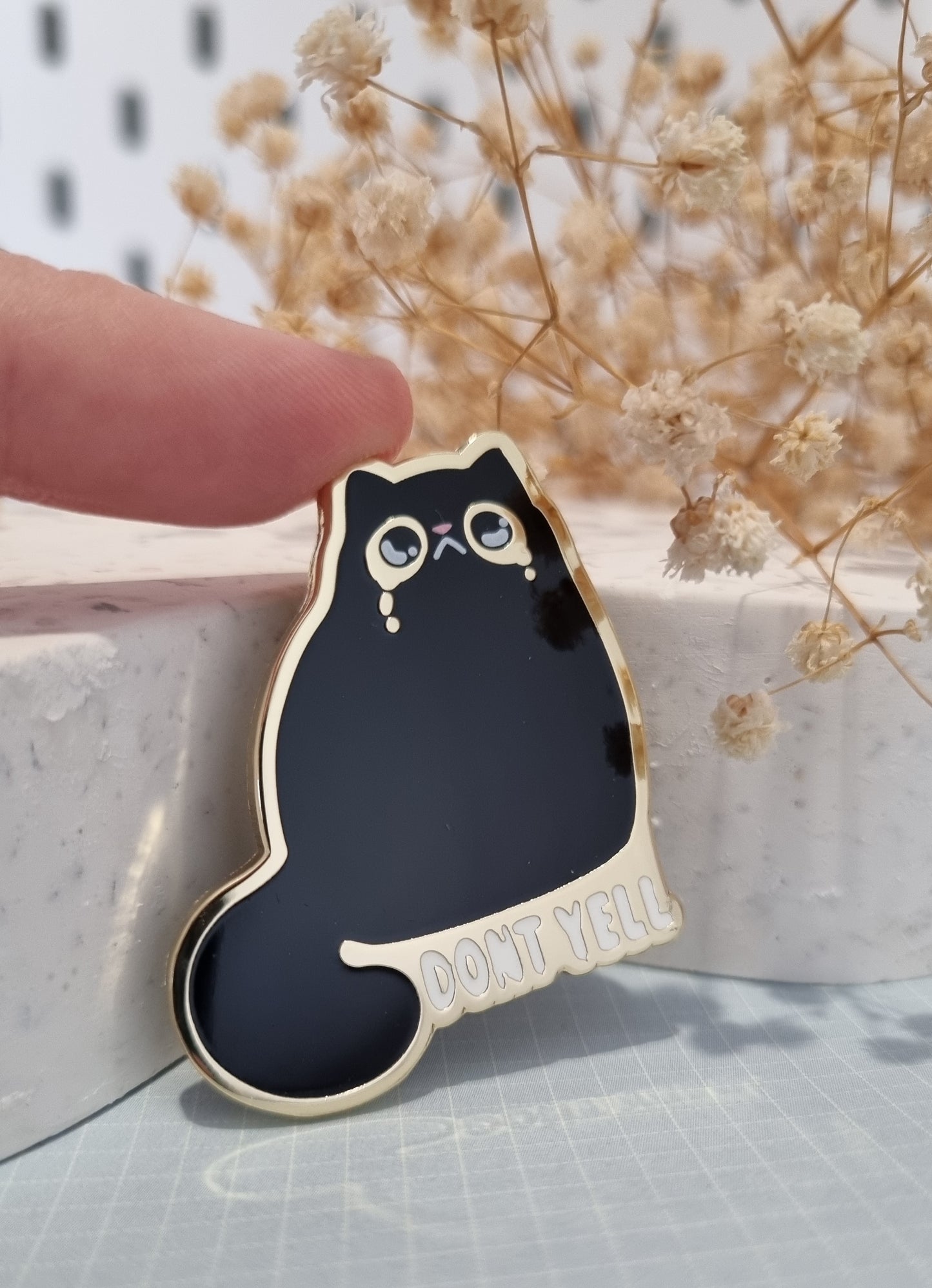 Dont Yell Enamel Pin