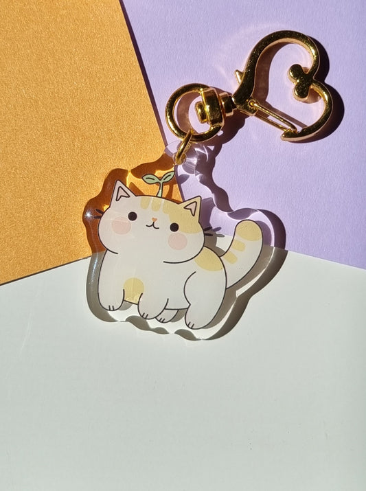 Sprout Cat Keychain