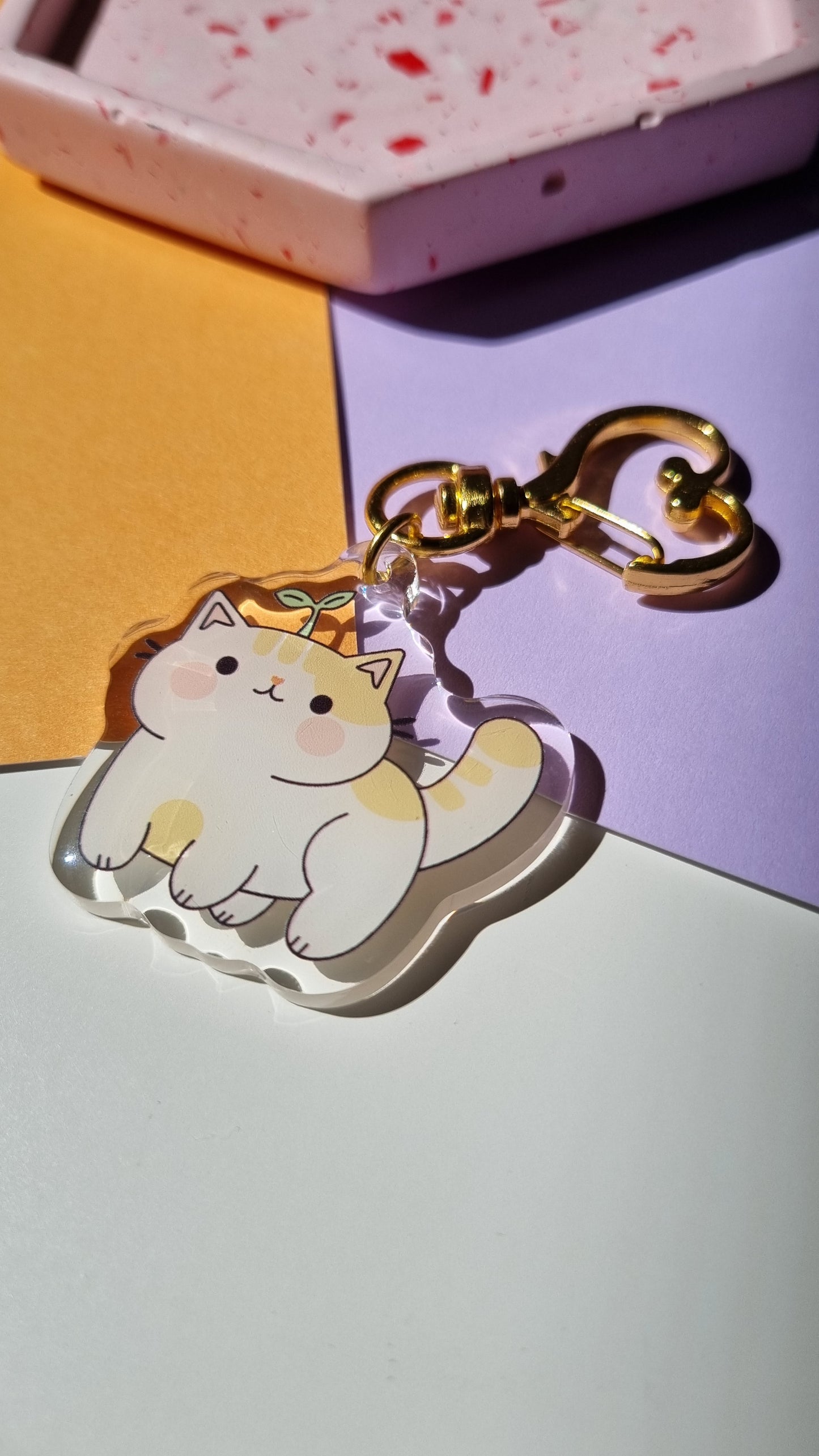 Sprout Cat Keychain