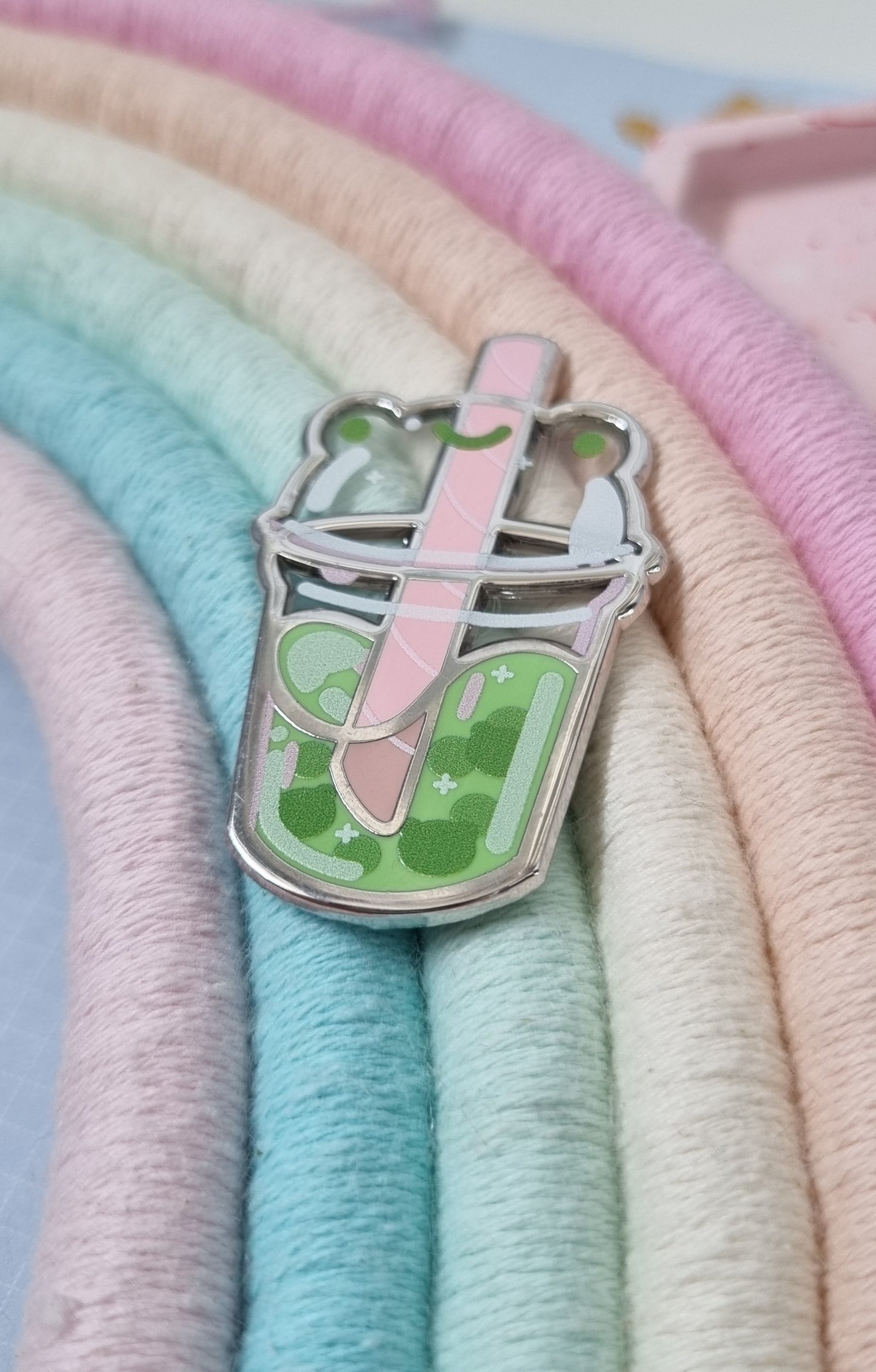 Boba Frog Enamel Pin