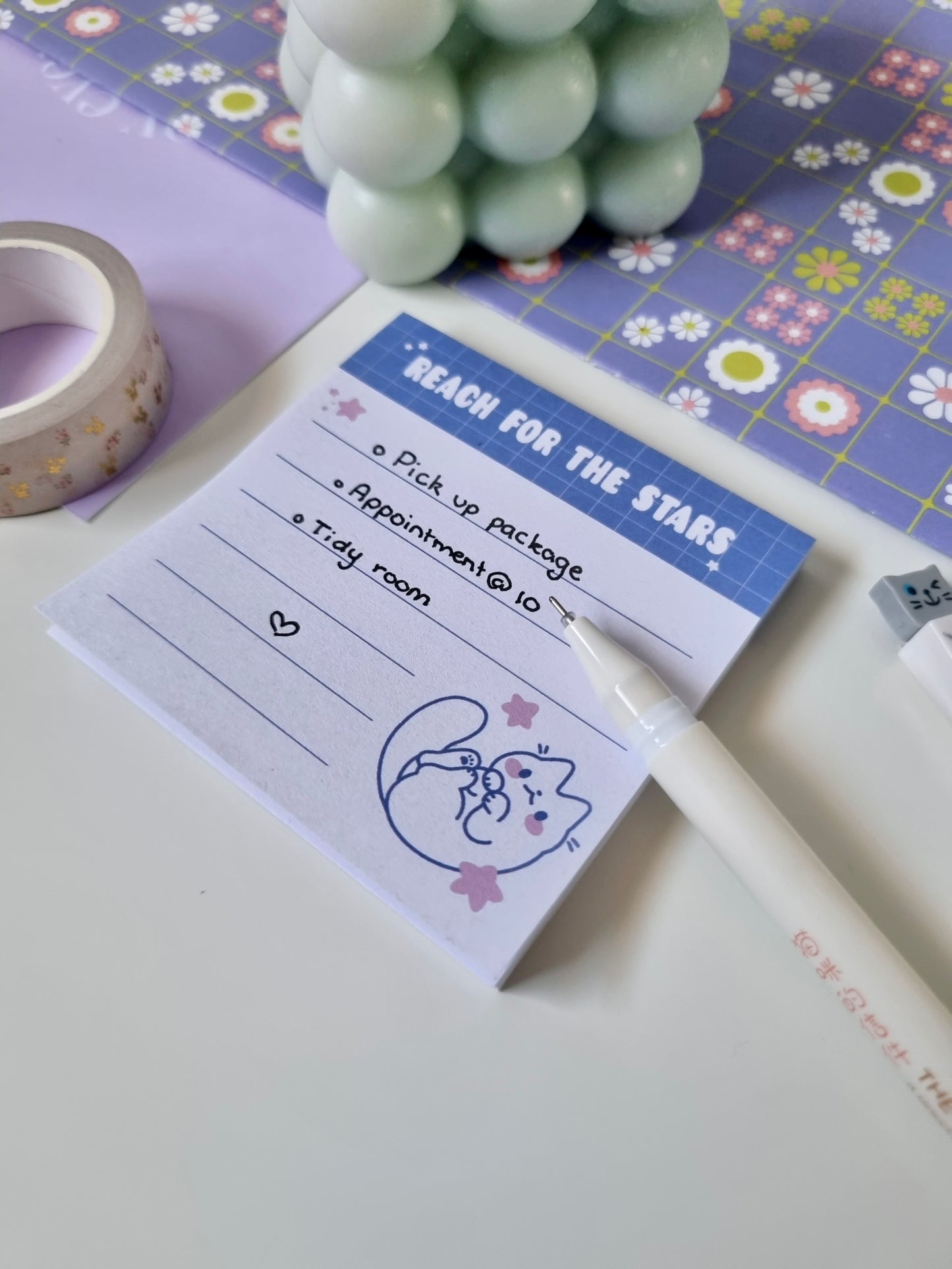 Space Cat Memo Pad