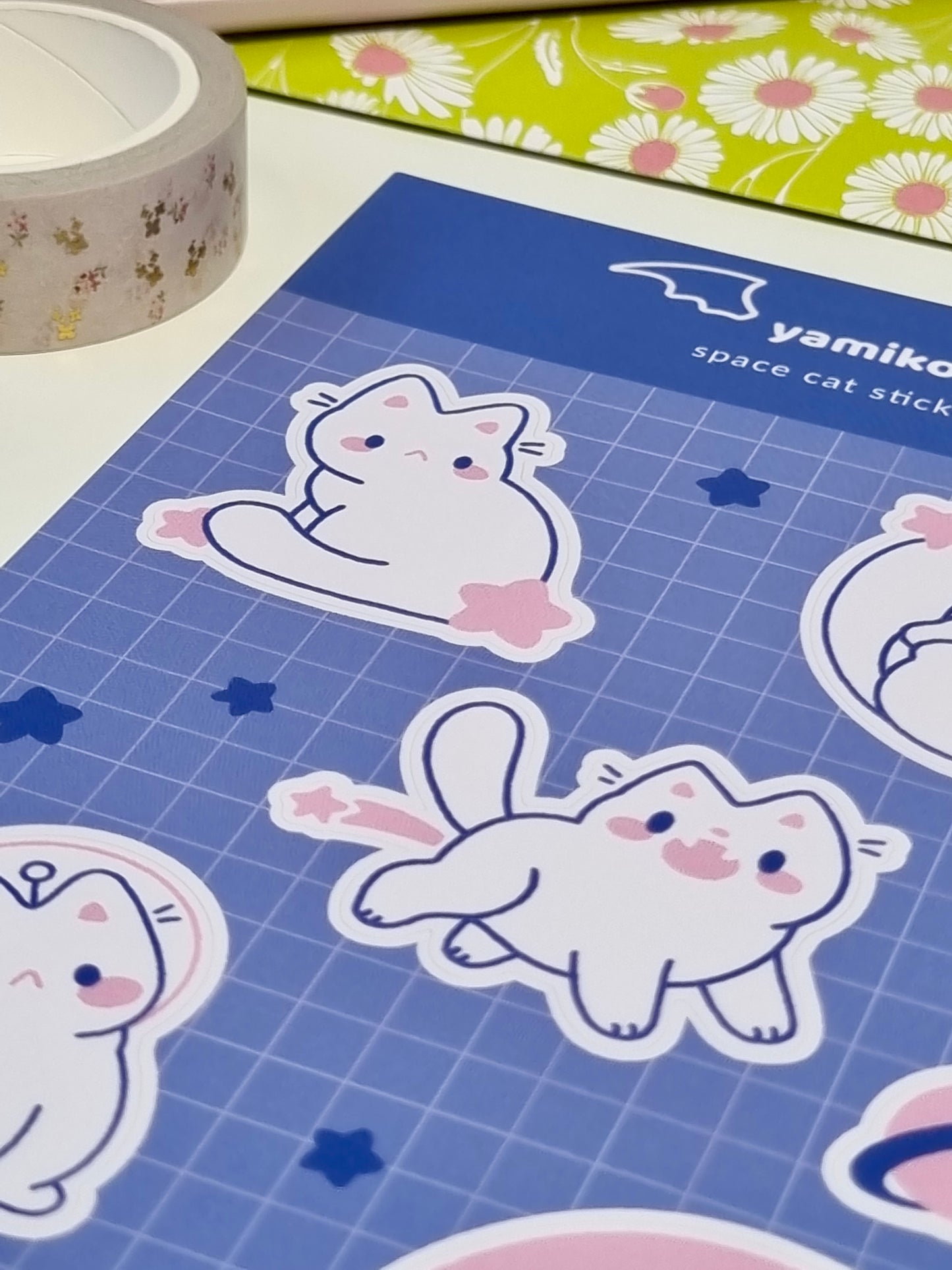 Space Cat Sticker Sheet