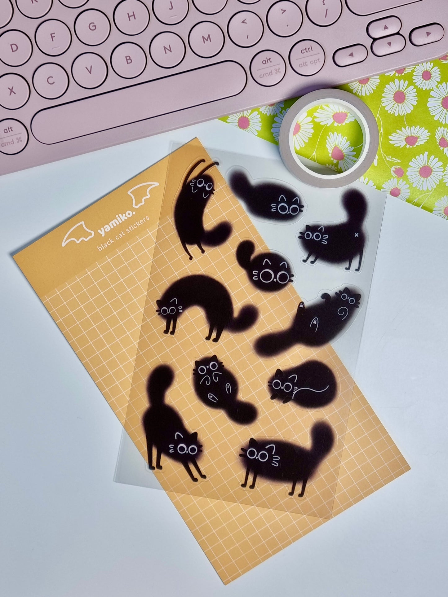 Black Cat Sticker Sheet