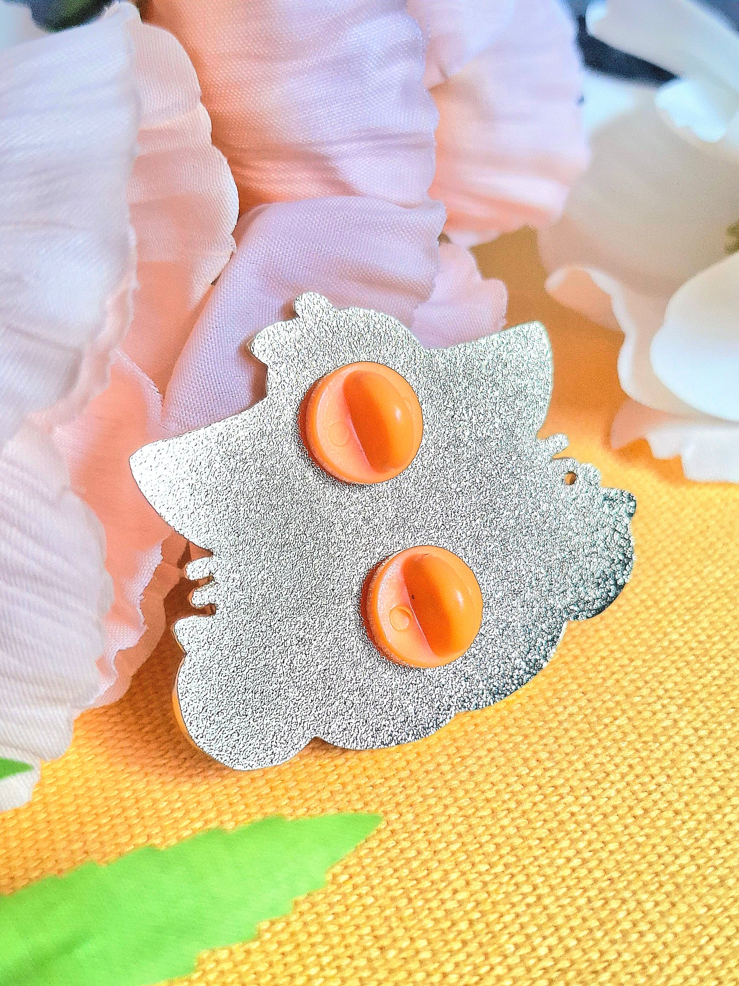 Orange Cat Enamel Pin
