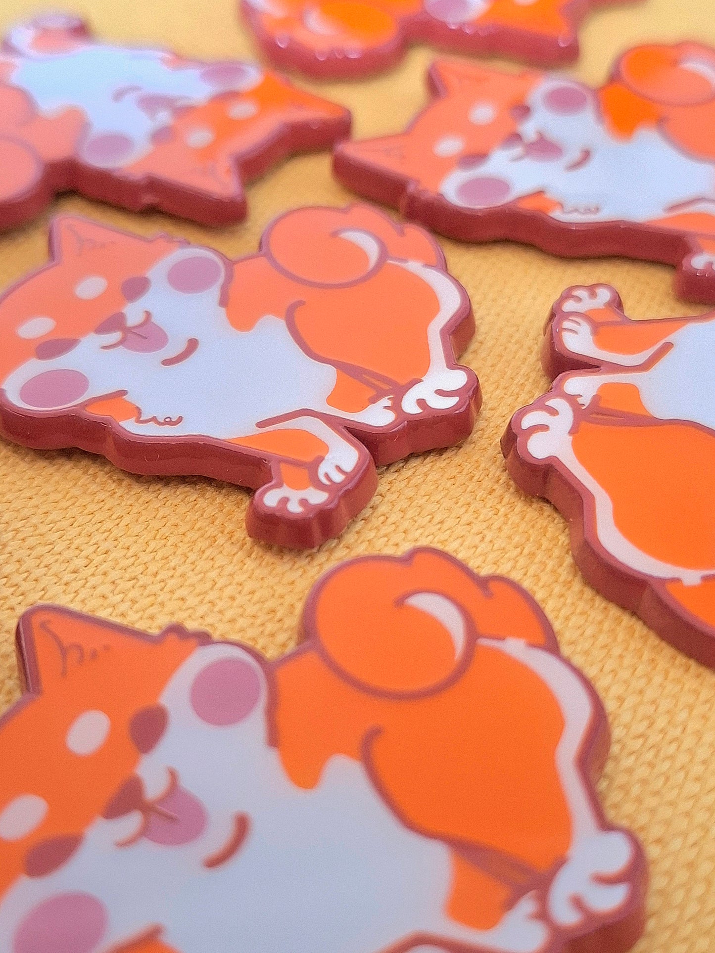 Shiba Enamel Pin