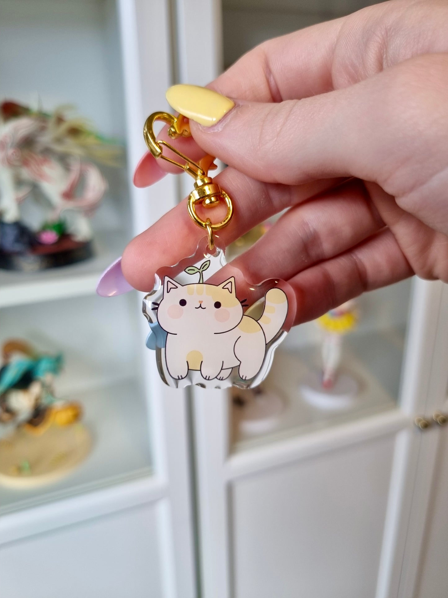 Sprout Cat Keychain