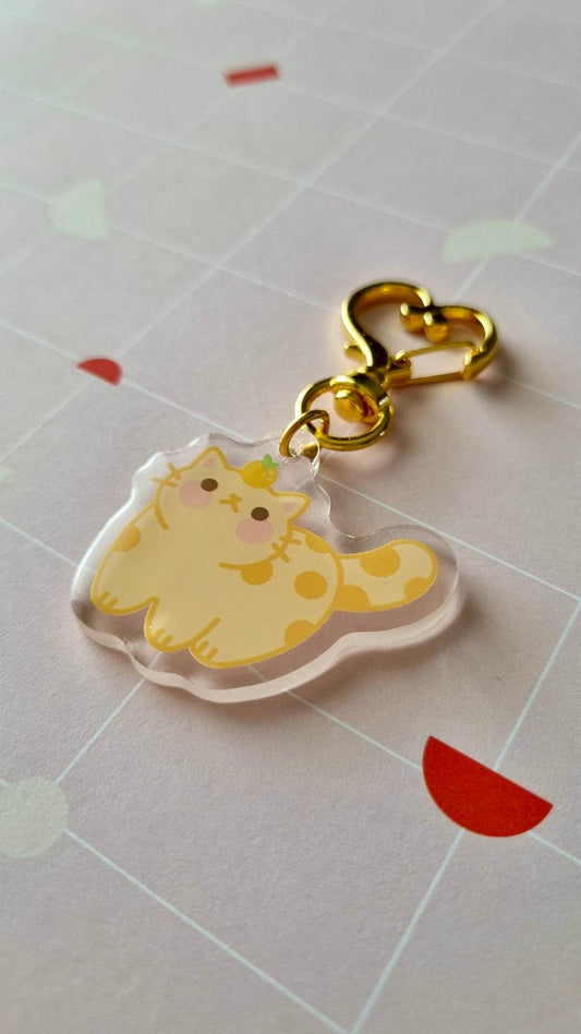 Tangerine Cat Keychain