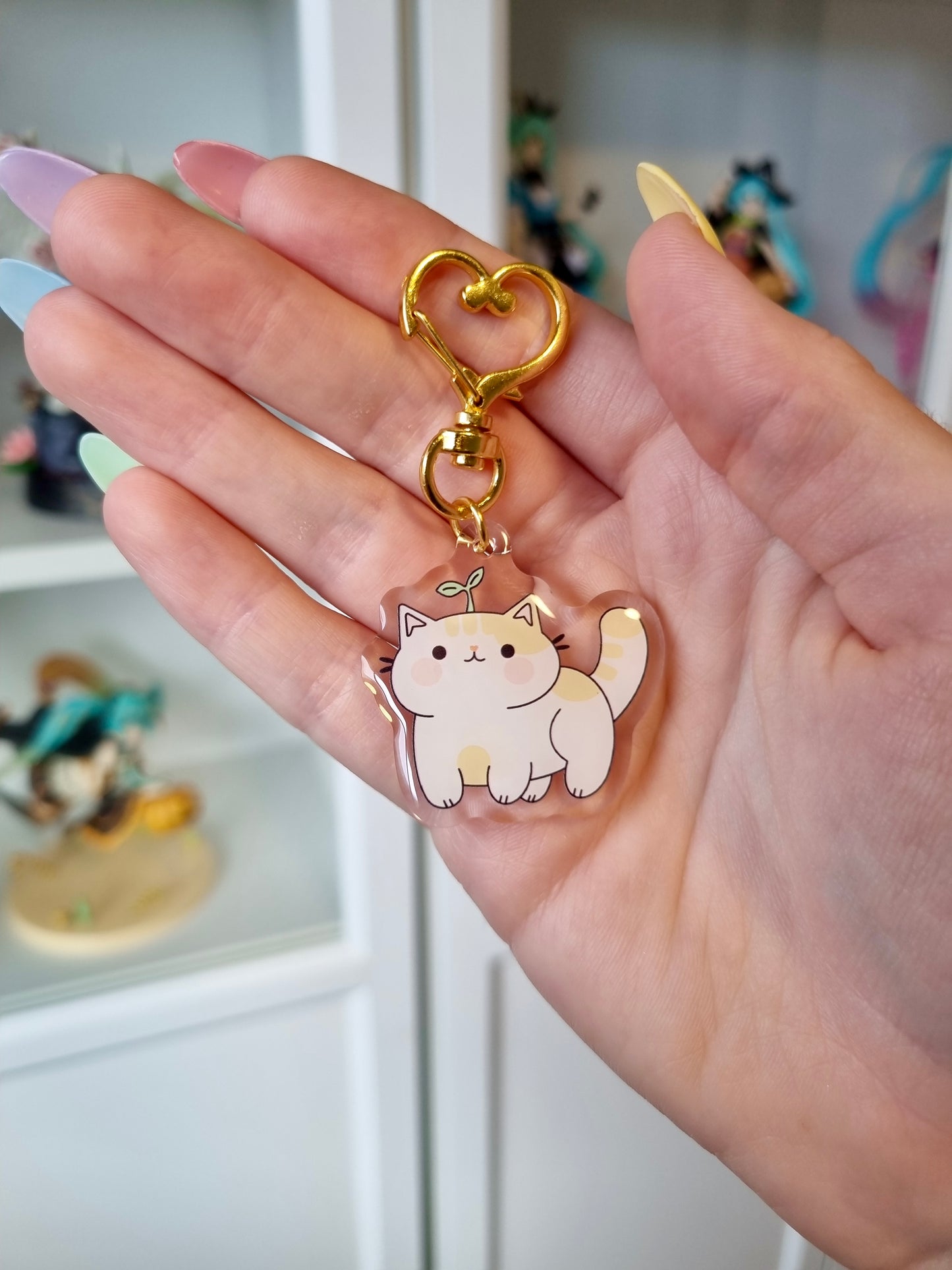 Sprout Cat Keychain