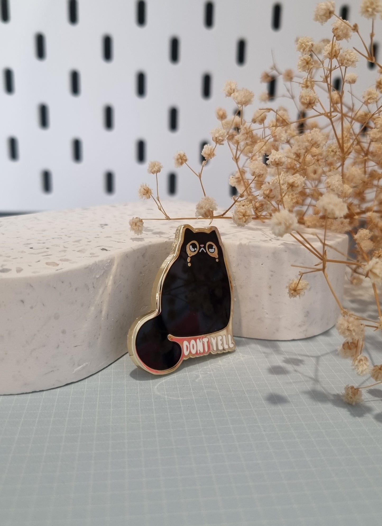 Dont Yell Enamel Pin