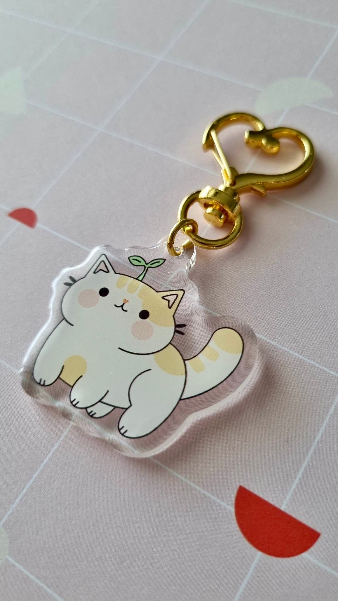 Sprout Cat Keychain