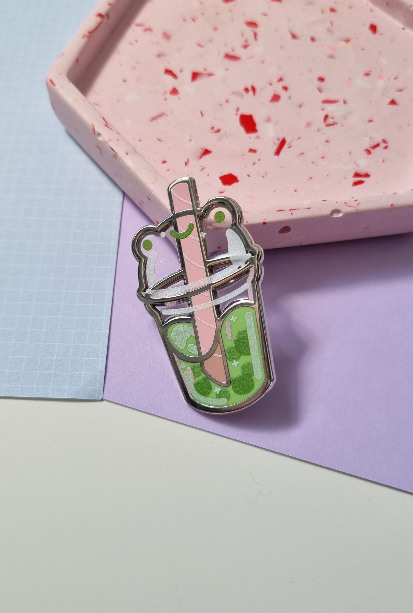 Boba Frog Enamel Pin