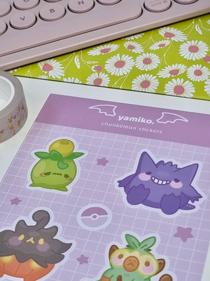 Chonkémon Sticker Sheet