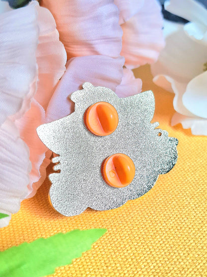 Orange Cat Enamel Pin