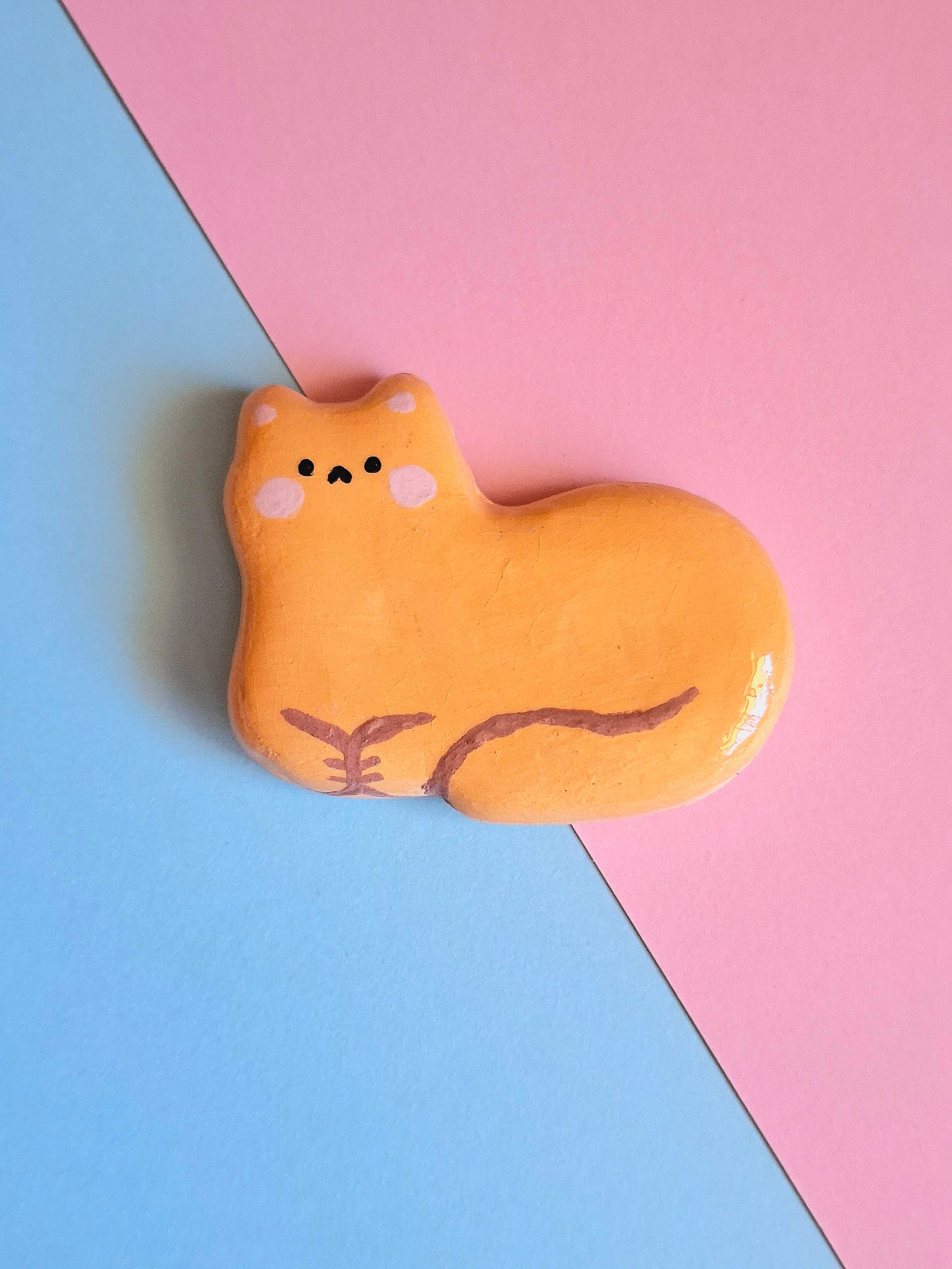 Ceramic Cat Magnet