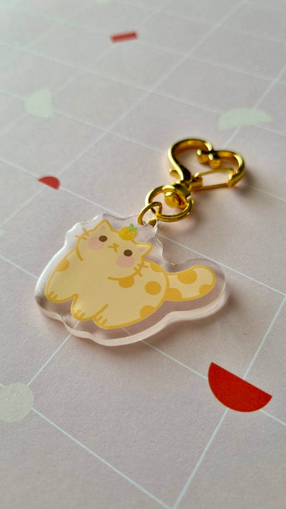 Tangerine Cat Keychain